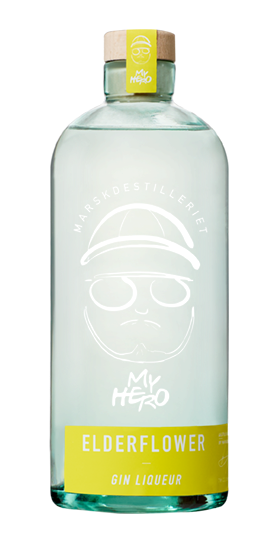 Billede af Marsk Gin Likør Hyldeblomst - 20% alc. 0,7 ltr